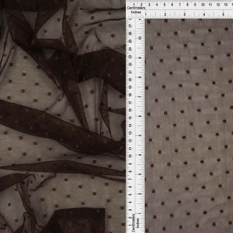 Polka Dot Lace Stretch Fabric 58/60" – Soft Lightweight Nylon Spandex Mesh