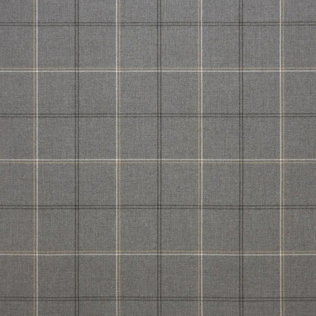 Sunbrella Paradigm Solution Dyed Acrylic Fabric - Stone Gray Plaid, 54" Width (1 Yard)
