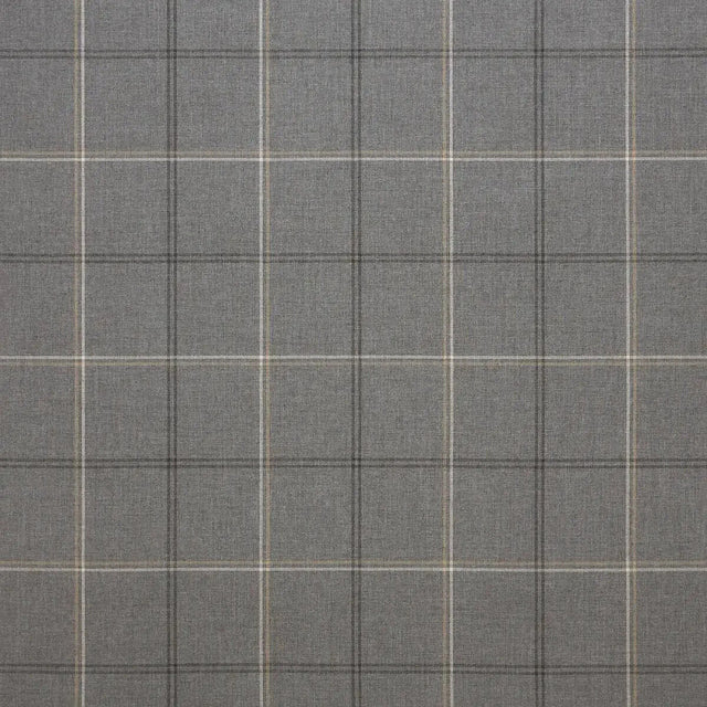 Sunbrella Paradigm Solution Dyed Acrylic Fabric - Stone Gray Plaid, 54" Width (1 Yard)