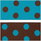 Brown/Dark Blue French Jacquard Ribbon