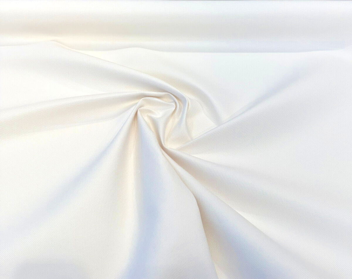 Sunbrella Sailcloth Salt Acrylic Fabric - White Solid & Variegated, 54" Width (1 Yard)