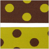 Brown/Green French Jacquard Ribbon