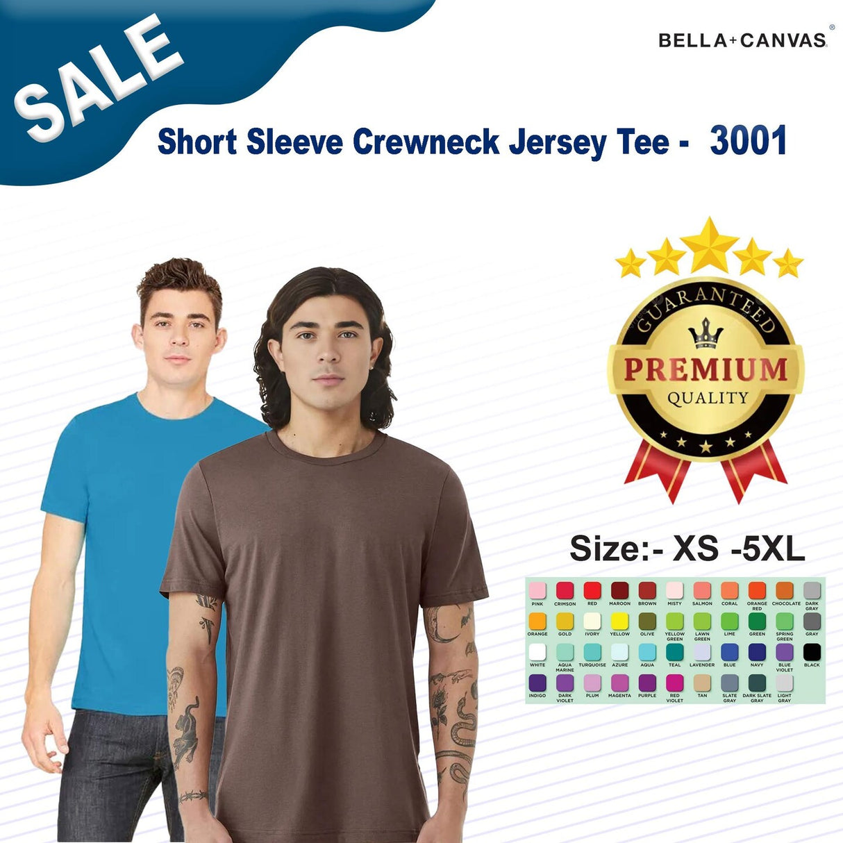 BELLA+CANVAS® Short Sleeve Crewneck Jersey Tee