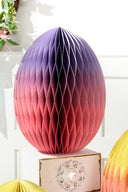 14" Paper Honeycomb Ombre Egg