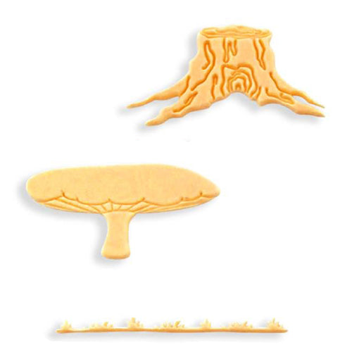 JEM Cutters Forest Features, Set of 3 Plastic Gumpaste Cutters