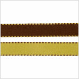 3/8" Green/Brown Reversible Ribbon
