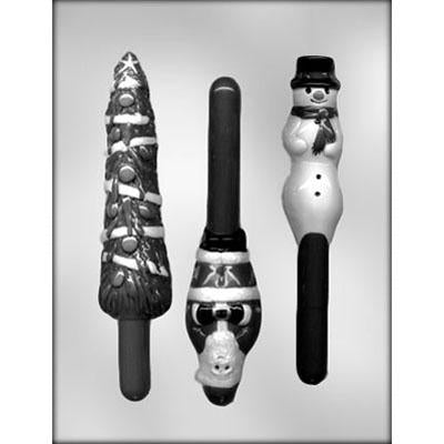 Christmas Pretzel Rod Chocolate Mold