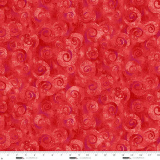 Cotton Wideback Fabric Spiral Storm 118" Orchid Swirl Texture