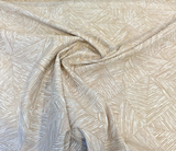 Sunbrella Etch Camel Solution Dyed Acrylic Fabric - Camel And Off White Geometric, 54" Width (By The Yard)
