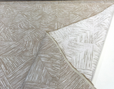 Sunbrella Etch Camel Solution Dyed Acrylic Fabric - Camel And Off White Geometric, 54" Width (By The Yard)