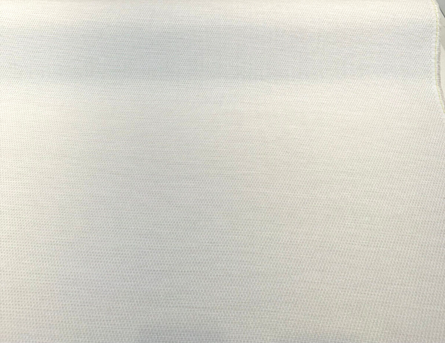Sunbrella Tailored Snow Ivory Chenille Fabric - Ivory Basketweave Texture, 54" Width (1 Yard)