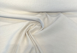 Sunbrella Tailored Snow Ivory Chenille Fabric - Ivory Basketweave Texture, 54" Width (1 Yard)