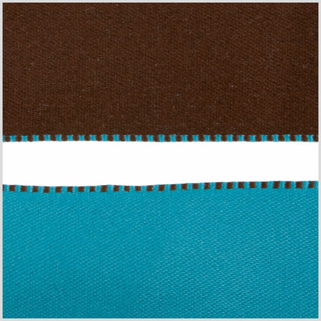 Turquoise/Brown Reversible Ribbon