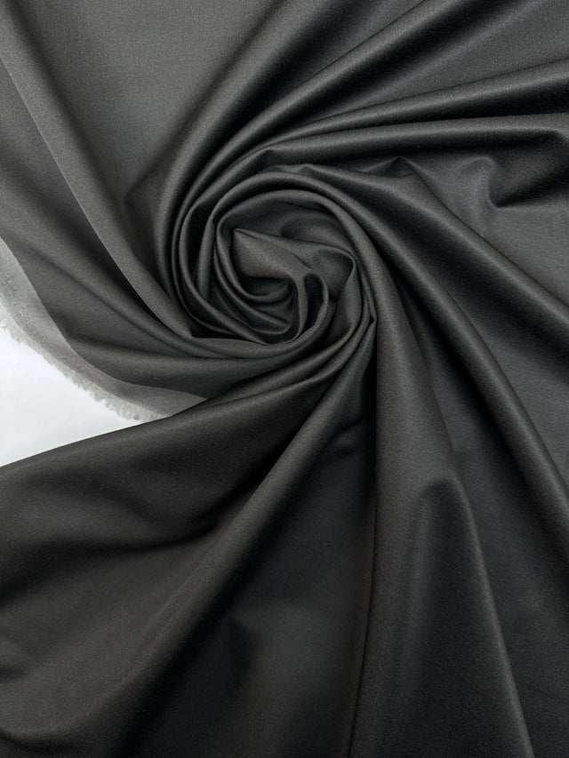 Wool Twill Fabric Gray Brown