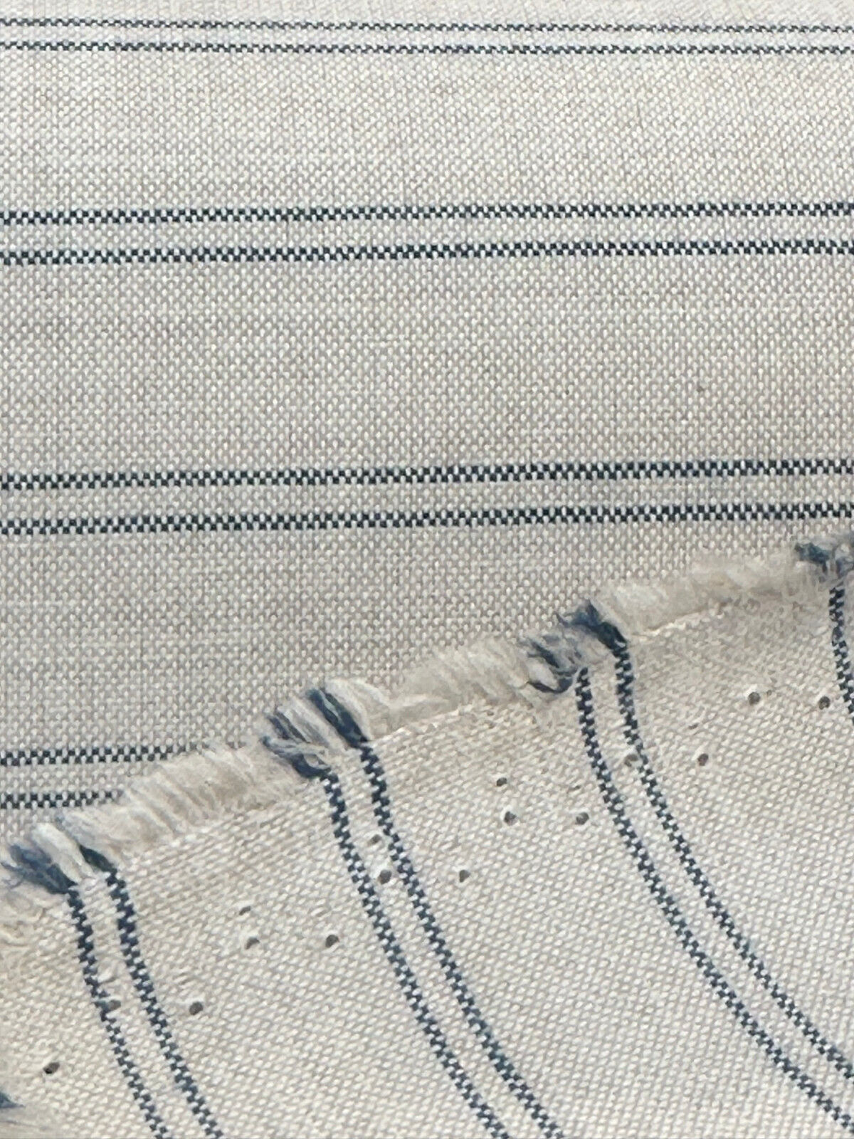 Sunbrella Pinny Solution Dyed Acrylic Fabric - Denim Blue Stripe, 52" Width (1 Yard)