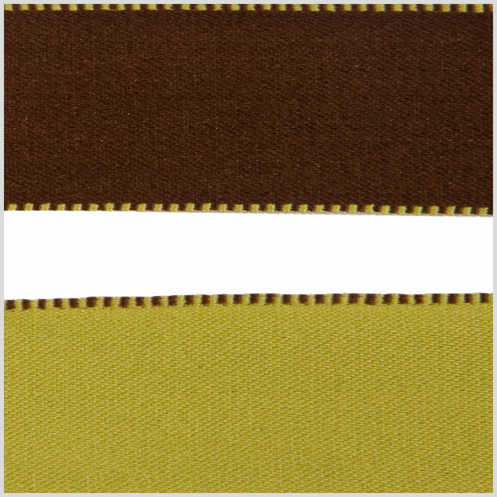 1" Green/Brown Reversible Ribbon