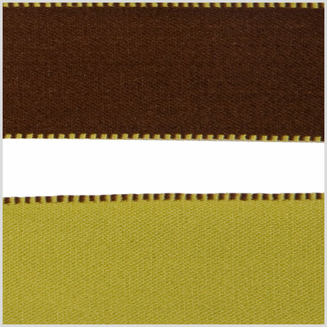 1" Green/Brown Reversible Ribbon