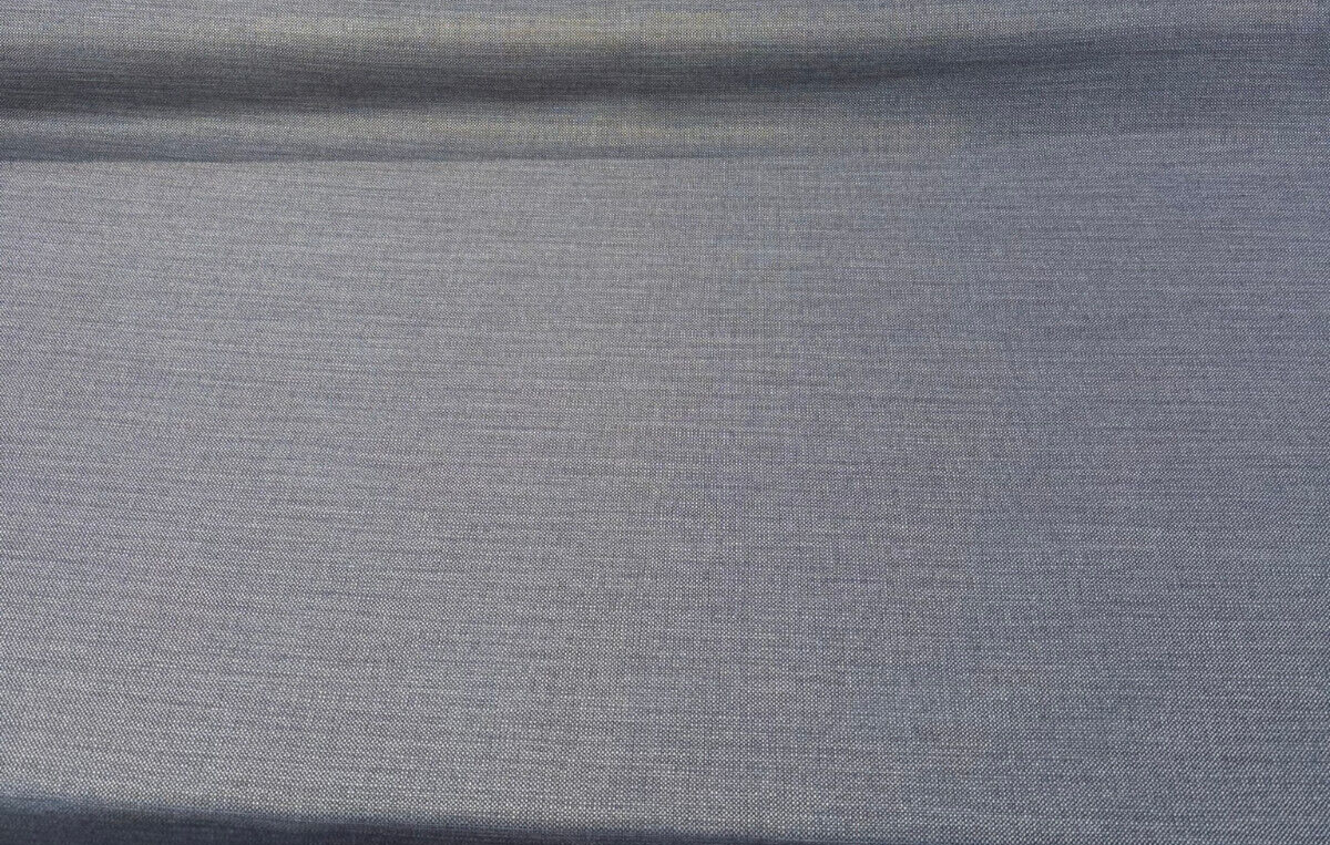 Sunbrella Indigo Tweed Blue Acrylic Fabric - Textured Tweed Weave, Indigo Blue, 54" Width (By The Yard)