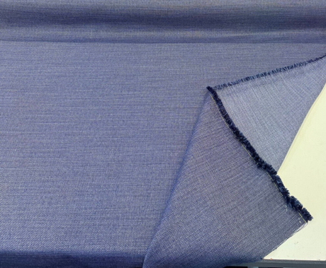 Sunbrella Indigo Tweed Blue Acrylic Fabric - Textured Tweed Weave, Indigo Blue, 54" Width (By The Yard)