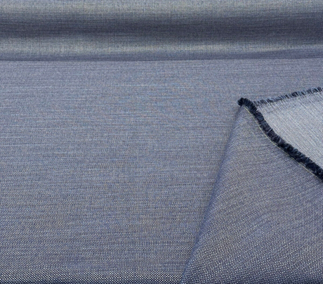 Sunbrella Indigo Tweed Blue Acrylic Fabric - Textured Tweed Weave, Indigo Blue, 54" Width (By The Yard)