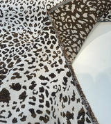 Sunbrella Instinct Espresso Acrylic Fabric - Espresso Brown Leopard Print, 54" Width (1 Yard)