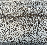 Sunbrella Instinct Espresso Acrylic Fabric - Espresso Brown Leopard Print, 54" Width (1 Yard)