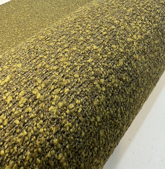 Heavy Boucle 100 Percent Polypropylene Fabric - Green Wasabi Textured Upholstery, 55" Width (1 Yard)