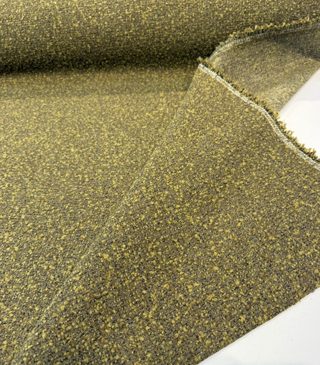 Heavy Boucle 100 Percent Polypropylene Fabric - Green Wasabi Textured Upholstery, 55" Width (1 Yard)