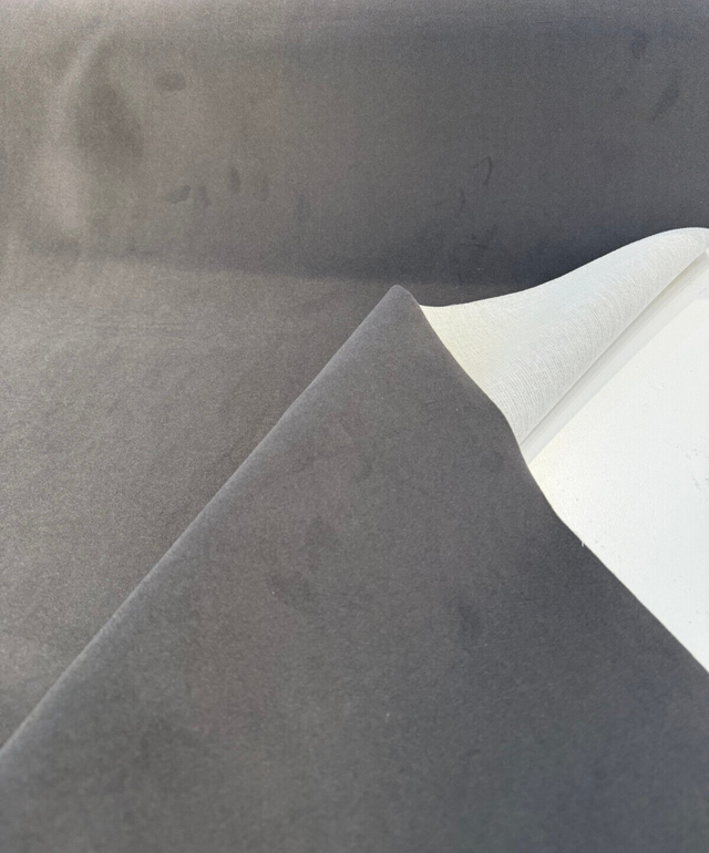 Jade Velvet 100 Percent Polyester Fabric - Charcoal Gray, Upholstery Velvet, 55.9" Width (1 Yard)