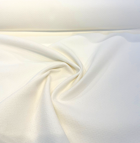 Crypton Performance Courage Snow Polyester Fabric - White Snow, Textured Weave, 54" Width (By The Yard)
