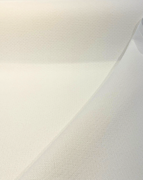 Crypton Performance Courage Snow Polyester Fabric - White Snow, Textured Weave, 54" Width (By The Yard)