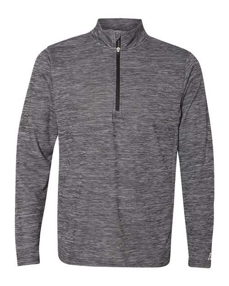 Russell Athletic Men's Striated Quarter-Zip Pullover