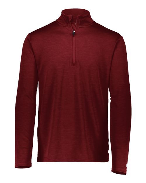 Striated Quarter-Zip Pullover