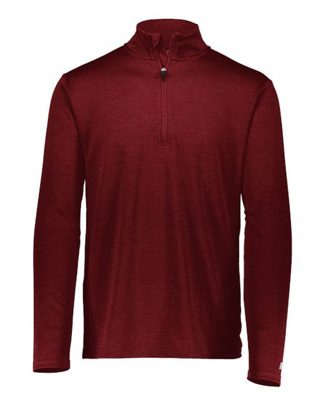 Russell Athletic Men's Striated Quarter-Zip Pullover