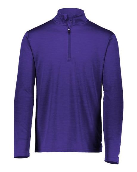 Striated Quarter-Zip Pullover