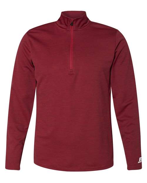 Russell Athletic Men's Striated Quarter-Zip Pullover