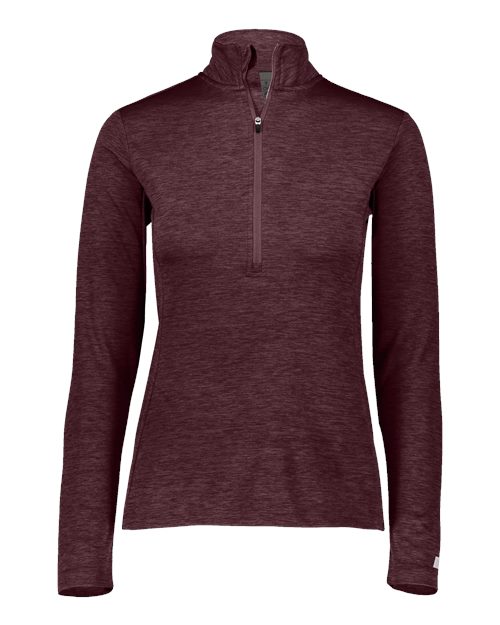Russell Athletic Women's Striated Quarter-Zip Pullover