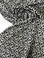 Stretch Knitted Polyester Viscose Blend White Gray