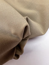 Wool Blend Woven Beige Stretch Fabric