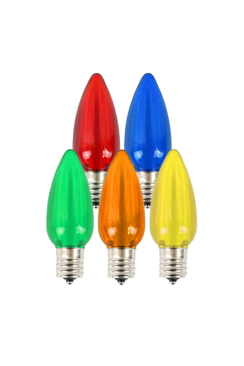 C9 Wonderful LED SMD Bulb (25 bulbs/bag) - Smooth, Multi