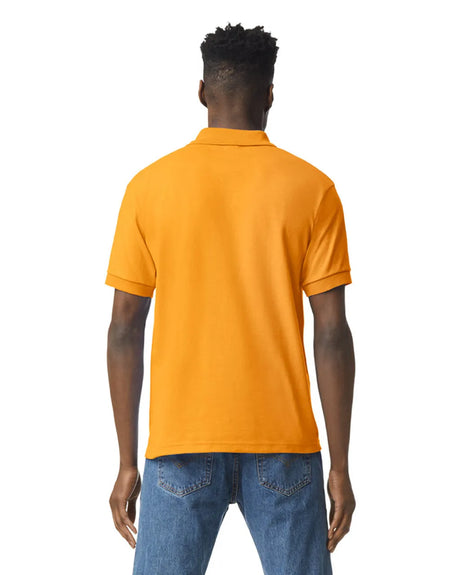 Gildan 8800 Polo Cotton Poly Blend Fabric - Gold, Moisture-Wicking, Classic Fit (1 Unit)