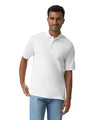 Gildan 8800 Polo Cotton Poly Fabric - White, Moisture-Wicking, Classic Fit (1 Piece)