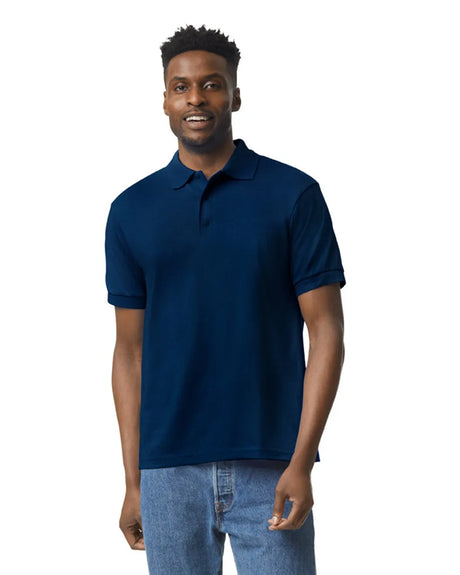 Gildan 8800 Polo Cotton Poly Blend Fabric - Navy, Moisture Wicking, Classic Fit (1 Piece)