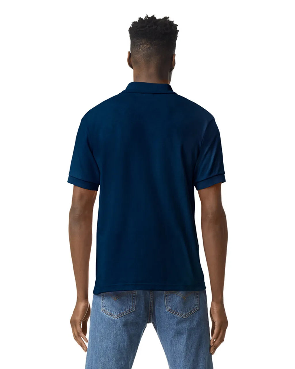 Gildan 8800 Polo Cotton Poly Blend Fabric - Navy, Moisture Wicking, Classic Fit (1 Piece)
