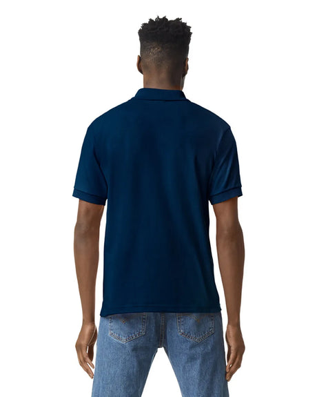 Gildan 8800 Polo Cotton Poly Blend Fabric - Navy, Moisture Wicking, Classic Fit (1 Piece)
