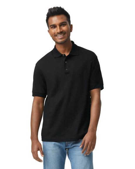 Gildan 8800 Polo Cotton Blend Fabric - Black, Moisture-Wicking, Classic Fit (1 Piece)