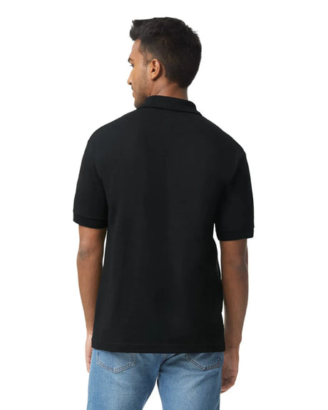 Gildan 8800 Polo Cotton Blend Fabric - Black, Moisture-Wicking, Classic Fit (1 Piece)
