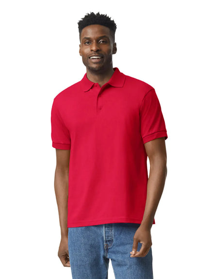 Gildan 8800 Polo Cotton Poly Blend Fabric - Red, Moisture Wicking, Classic Fit (1 Piece)