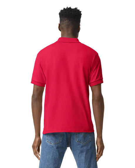 Gildan 8800 Polo Cotton Poly Blend Fabric - Red, Moisture Wicking, Classic Fit (1 Piece)