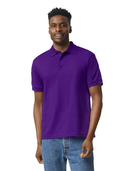 Gildan 8800 Polo Cotton Poly Blend Fabric - Team Purple, Moisture Wicking, Classic Fit (1 Piece)